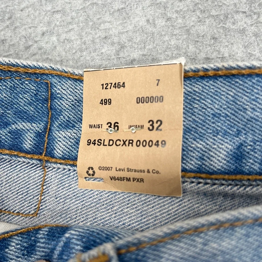 Levis 550 Jeans Mens 36x32 Blue Relaxed Fit Taper Vintage 2007 Y2K Deadstock NWT